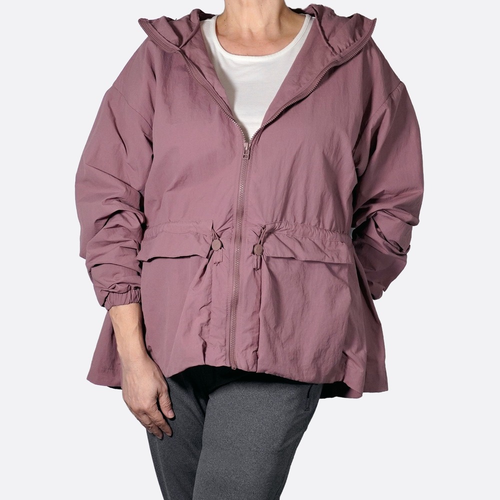 Nike Everything Wovens Smokey Mauve Hooded Jacket Windbreaker Plus Large 1X 2X